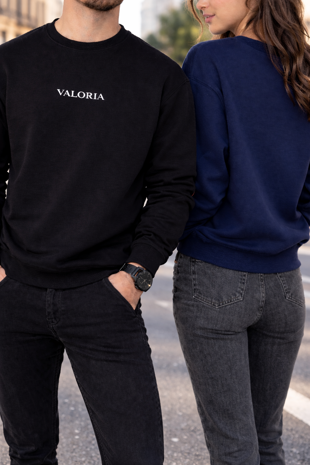 VALORIA Essential Sweatshirt – Minimal Streetwear Crewneck